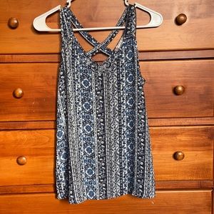 Pink Rose Medium floral tank